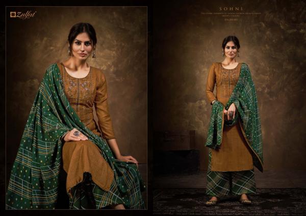 Zulfat Sohni Pashmina Embroidery Dress Material Collection 